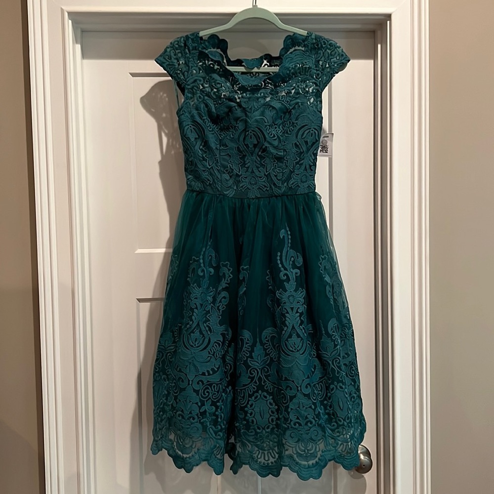 Chi Chi London - Nia Dress in Teal